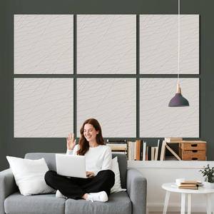 lot 1081 image: $110 Acoustic Panels 23.6 23.6 in, 6-Pack, Sound Absorbing Wall Panels for