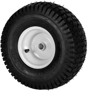 lot 1097 image: $48 Rocky Mountain Goods 15x6.00-6 NHS Lawn Mower Tire and Wheel 4-ply tube
