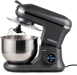 lot 1108 image: $90 CUSIMAX Stand Mixer, 5-Qt 650W, 8-Speed, Digital Timer, Tilt-Head, Grey