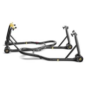 lot 1111 image: $76 Motorlock - Front and Rear Motorcycle Lift Stand - Up to 400kg, Adjustable Plates