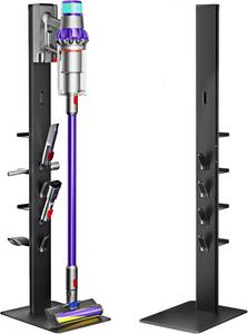lot 1117 image: $64 PEGZONE Vacuum Cleaner Stand for Dyson Gen5-Gen15, 4 Hooks4 Shelves, B