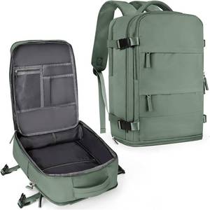 lot 1168 image: coowoz Travel Backpack for Women & Men Carry-On Hiking Rucksack Olive Green