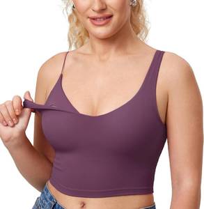 lot 1172 image: MOMANDA Womens Nursing Bra Longline V-Neck Sleeveless with Built-in Bra