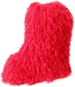 lot 1174 image: HINDOLA Womens Faux Fur Boots - Plush Warm Snow Boots, Suede, Anti-Slip