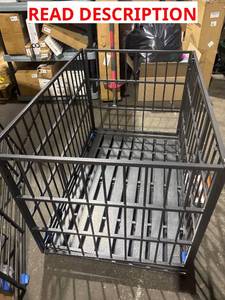 lot 1175 image: Heavy Duty Dog Crate wwheels