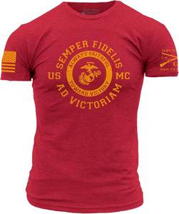 lot 1196 image: Grunt Style USMC - Toward Victory Mens T-Shirt