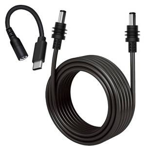 lot 37557 image: Starlink Mini DC Power Cable with USB C Adapter Cable, Type C to DC Power Cable for Starlink Mini, Work with 65W PD 20V Protocol Power SupplySource (10M)