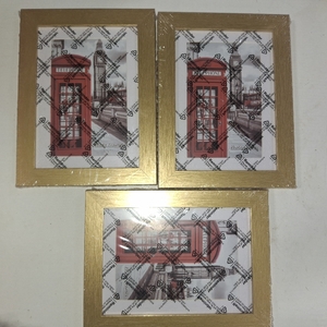 lot 37568 image: 3 Pack PEALSN 11x14 Picture Frame, Display Pictures 8 x 10 with Mat or 11 x 14 Without Mat for Wall Mounting Display, Photo Frames, Gold.