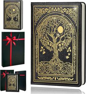 lot 37596 image: Journal for Women,A5 Hardcover Leather Journal - 200 Pages Premium Paper Notebook, Tree Journal Notebook for School, Work (Tree Black)