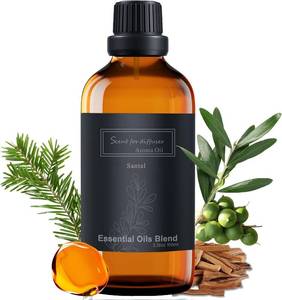 lot 37612 image: Hotel scents,Hotel Diffuser Oils, Santal Aromatherapy Fragrances, Pure Essential Oil with Sandalwood, Cedarwood and Musk for Diffuser- 3.38 Fl Oz