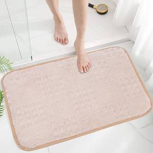 lot 38100 image: Bath Mats 36x24 Non-Slip Absorbent Bathroom Rug, Quick Dry Machine Washable Shower Tub Mat with Rubber Backing, Soft Floor Carpet for Bathroom Decor Waffle White