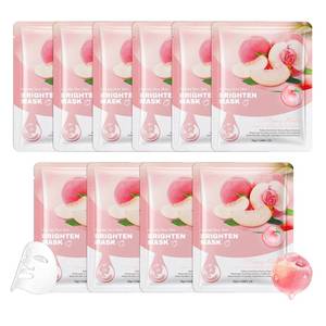 lot 38116 image: 10 Pack Sheet Face Masks,Hydrating Facial Mask Set,Non-sticky Facial Sheet Masks Bulk,Long-lasting Moisturizing Facemasks,Birthday Party Spa Gift for Women and Men 04