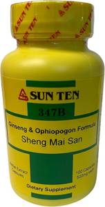 lot 38173 image: Sun Ten - Ginseng & Ophiopogon Formula CapsulesSheng Mai San  - 1 Pack