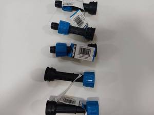 lot 38185 image: 5 Pack ANKA 34 in. x 34 in. Fiberglass Reinforced Nylon Female NPT Thread Adaptor