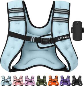 lot 38730 image: Weighted Vest Woman 15lb Weight Vest for Women Men, Rucking Vests with Reflective Stripe for Running Workout Walking Strength Training Weight Loss Fitness Weightlifting