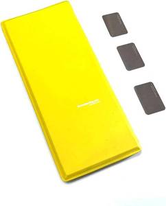 lot 38741 image: Bravestorming MoverPad, Magnetic Memo Brick Organizer Art Supplies for School, Parenting, Office Projects and Presentations (Memo Brick not Included) (Yellow)