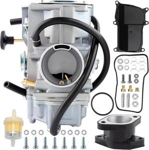 lot 38973 image: YFM350 Carburetor for Yamaha Warrior 350 1987-2004, Yamaha Big Bear 350 Carb 1987-1998 with Intake Manifold