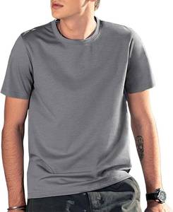 lot 37695 image: Ice Silk Shirts for Men Short Sleeve Casual T-Shirt Mens Basic Tee Summer Quick Drying T-Shirt SIZE XXL