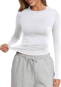lot 38929 image: PALINDA Crew Neck Fitted Shirts for Women Basic Casual Long Sleeve T Shirts Going Out Tops Sexy Y2K Tees