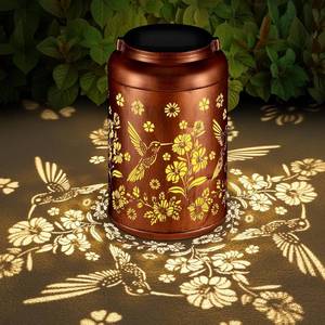 lot 37936 image: Solar Lanterns Outdoor, Waterproof Hanging Metal Solar Lanterns LED Decoration for Garden, Yard, Patio - Perfect Birthday Gifts for Women Mom Grandma(Hummingbird)