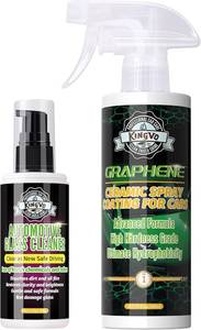 lot 40065 image: Kingvo Car Ceramic Coating, Car Spray Wax Graphene Polish Crystal Coating,Windshield Washer Fluid Window Cleaner Detailing Supplies Automotive Kit
