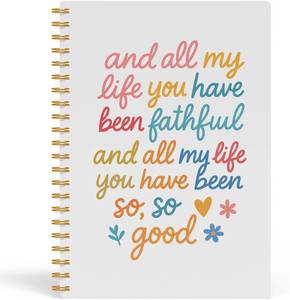 lot 40093 image: Colorful Christian Notebook, Bible Verse Scripture Journal, Religious Prayer Journal for Writing, Christian Faith Based Gifts, Church Notes Spiral Notebook, 5.5x8.3 Inch 570