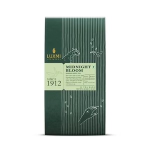 lot 40151 image: Luxmi Estates Midnight Bloom Jasmine Green Tea 25 Tea Bags (50g) Pack  Certified USDA Organic Green Tea  With Organic Jasmine Buds  Darjeeling Green Tea  25 Cups