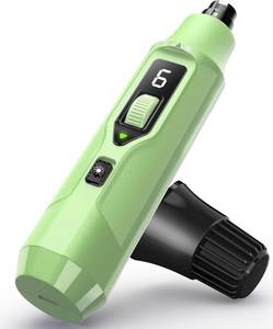 lot 40242 image: YABIFE 7-Speed Dog Nail Grinder with LED Light   Ultra Quiet Electric Pet Nail Trimmer for Large Dogs & Cats   Professional Grooming Tool with Dust Collector, One-Hand Speed Control (Light Green)