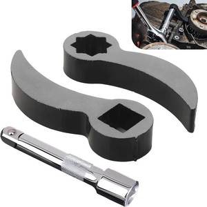 lot 40268 image: 3 PCS Pry Bar Adapter for Wrenches - Multi-Angle 8-Position Design, Heavy-Duty Forged Steel Construction, Compact Low-Profile Kit with Extension Bar, Fits RatchetsBreaker Bars (14 to 12)