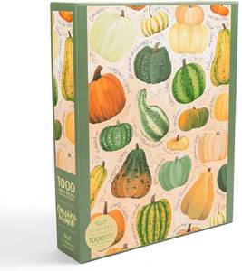 lot 40291 image: 1CANOE2 Pumpkin & Gourd 1000 Pieces Puzzle - Spirit of Autumn Jigsaw Puzzles for Adults, Cool Autumn Fall Puzzles, for Puzzle Lovers, Birthday, Valentines, Halloween, Christmas