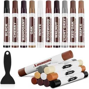 lot 41717 image: Wood Filler Sticks 20 Colors Wood Wax Crayons for Scratches, Crack, Scuffs on Wooden Funiture, Furniture Markers Touch Up Repair Furniture, Floors, Doors, Cabinets, Tables