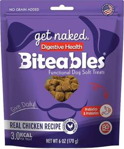 lot 41736 image: Get Naked Biteables Digestive Health Soft Dog Treats, 6 Oz Bag