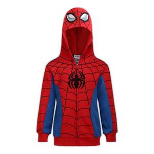 lot 4304 image: Marvel Avengers Captain America and Spider-Man Boys Zip-Up Hoodie for Toddlers and Big Kids Red 1214 - Retail $30