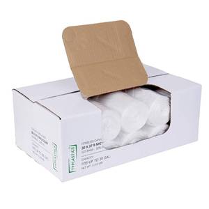 lot 4331 image: TYPLASTICS 20-30 Gallon Clear Trash Can Liners - 30 x 37 - High Density Garbage Bags - Case of 500 - Multipurpose for Office, Outdoor, Recycling, Industrial and Commercial - Retail $36