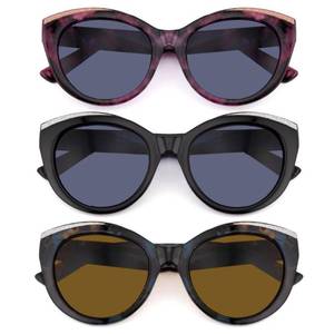 lot 4344 image: SOPHILY 3 Pairs Reading Sunglasses for Women Oversized Full Lens Sun Readers Ladies Outdoor UV400 Protection Non Bifocal, Black  Blue Quartz  Red Leopard, 1.25 - Retail $22
