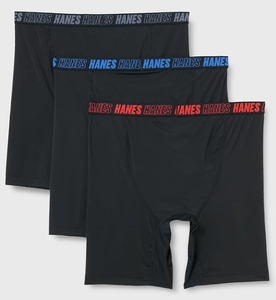 lot 4372 image: Hanes Mens Performance Boxer Briefs with Total Support Pouch Medium  - Retail $12