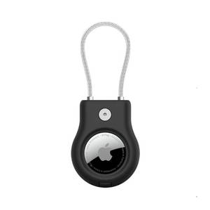 lot 4378 image: Belkin Secure Holder with Wire Cable for Apple AirTag, Black - Retail $20