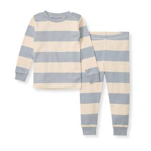 lot 4402 image: Burts Bees Baby Organic Cotton Pajamas for Boys, Long Sleeve and Pants Pajama Set, Stretchy Wrist and Ribbed Cuffs, No-Pill Ring-Spun Fabric for Toddlers and Kids Sleepwear 6Y - Retail $22