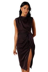 lot 4411 image: Dina Midi Dress - Black Coffee S - Retail $47
