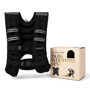 lot 4414 image: Blogilates Weighted Body Vest 15lbs - Black - Retail $47