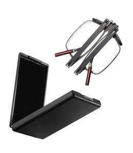 lot 4435 image: Dccdllo Folding Reading Glasses Blue Light Blocking Women Men with Flat Hard Case Pocket Computer glasses1.5 - Retail $17