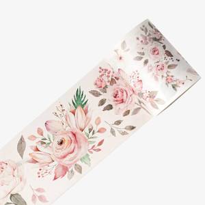 lot 4456 image: WT Pre-Cut Pink Velvet Wide Washi Tape, Single Roll, Original Designs, Elegant Floral Aesthetic, Decorative Japanese Paper Tape for Journaling, Scrapbook, Planner, DIY Crafts, Bujo Supplies, 60mm 5m - Retail $15
