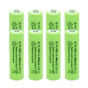 lot 4473 image: GSUIVEER Ni-Mh AA 600mAh 1.2V Rechargable Batteries Pre-Charged for Outdoor Solar Lights,Garden String Light, Pathway Lights (8Pack AA) - Retail $8