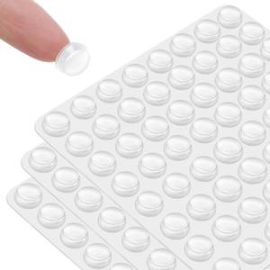 lot 4510 image: CHUNZEXI 192 PCS Clear Rubber Cabinet Door Bumpers Self Adhesive Silicone Pads for Cabinets, Drawers, Doors, Soft Close &amp Anti-Slam Protection - Retail $7