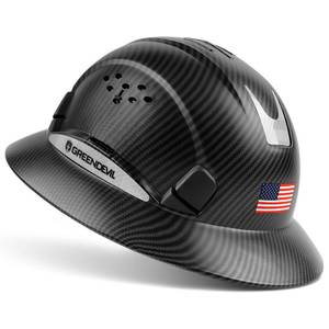 lot 4517 image: GREEN DEVIL Full Brim Hard Hat Vented Construction Safety Helmet OSHA Approved Cascos De Construccion Work Hardhat for Men&Women 6 Point Adjustable Ratchet Suspension Custom Pattern Design - Retail $44