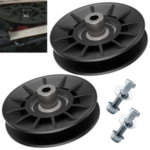 lot 4554 image: 2Pack 532194326 194326 V-Groove Idler Pulley Compatible with Craftsman Husqvarna AYP YT3000 YET4000 4500 GT6000 YTH21K46 Lawn Mower, Including 2 Screws - Retail $10