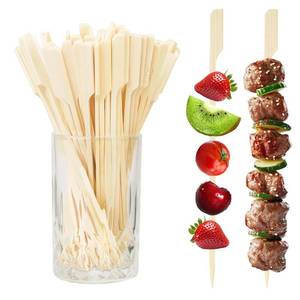 lot 4567 image: 100PCS Cocktail Picks, Fancy Picks for Appetizers, Decorative Skewers for Appetizers Drinks Party Fruit, 6 Inch Long Wooden Bamboo Paddle Food Sticks Charcuterie Boards Accessories - Retail $6