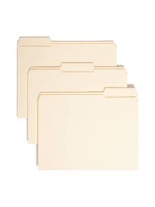 lot 4595 image: Smead File Folders Letter Size, Reinforced 13-Cut Tab, Assorted Positions, Letter Size, Manila Folders 8.5 x 11, 100 per Box (10334) - Retail $27