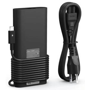 lot 27325 image: 130W USB Type C Laptop Charger Compatible with Dell XPS 15 9575 9520 9510 9500 17 9720 9710 9700 Precision 5530 5550 5560 5570 5750 5760 3560 Latitude 5411 5421 5511 5520 5521 Power Cord - Retail $25