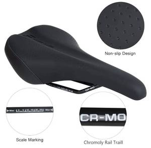 lot 27338 image: Mountain Bike Saddle, Comfortable Memory Foam Bicycle Seat, Soft Waterproof Bicycle Seat for Men and Women, Compatible with MTB, Road Bike, E-MTB - Retail $40